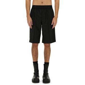 HELMUT LANG Geometric Jacquard Tailored Shorts Men BLACK Pants